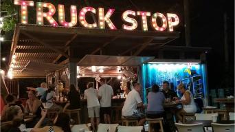 Truck Stop bar and outdoor dining area